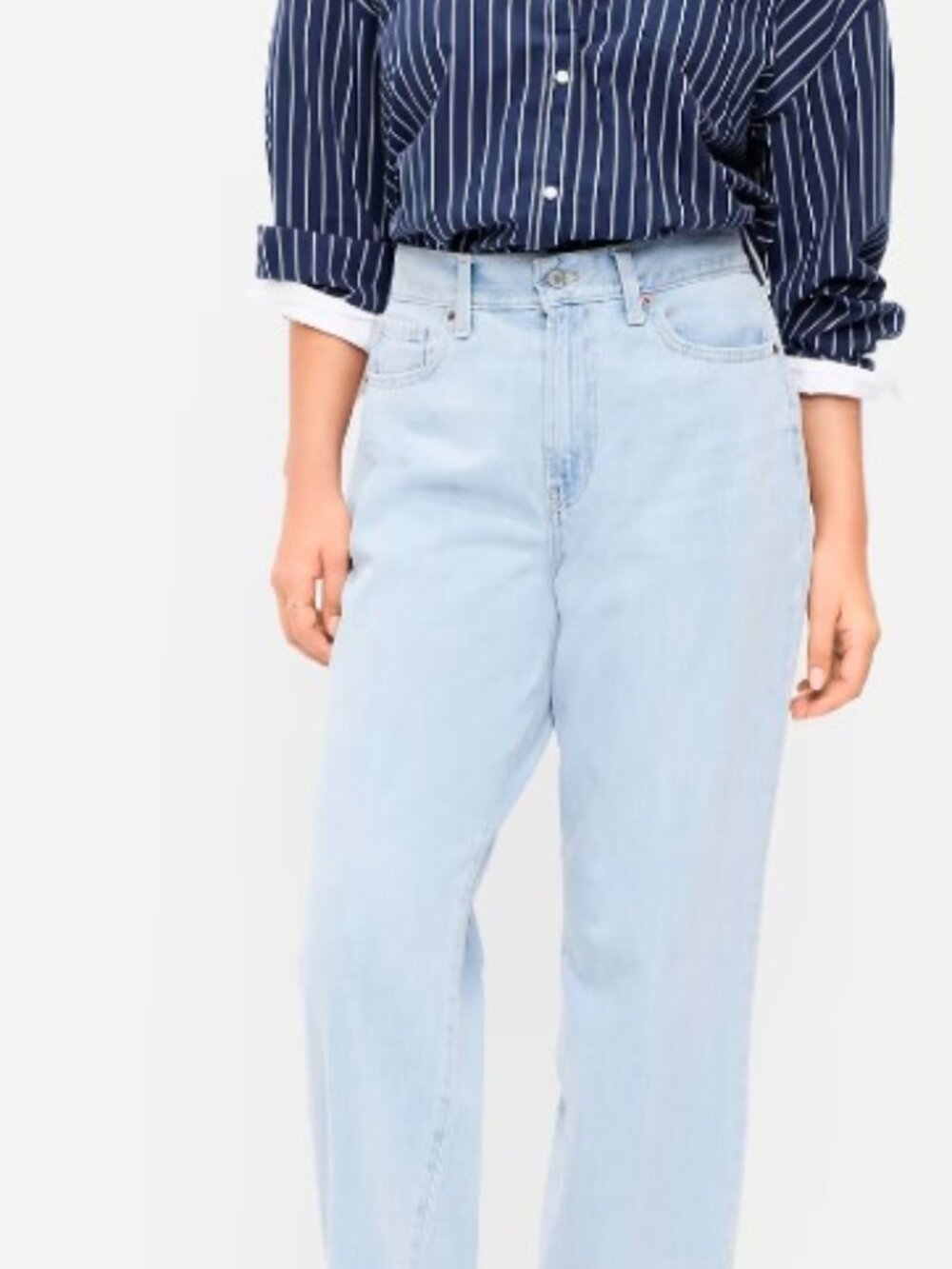 Old Navy Light Wash High-Waisted OG Loose Rigid Jeans